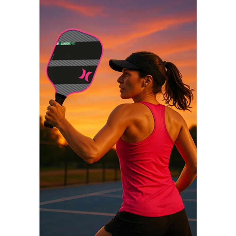 Raquette de pickleball en fibre de verre de Hurley - Rose