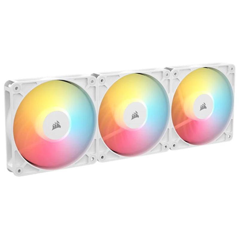 Corsair RS120-R ARGB 120mm Triple PWM Reverse Case Fan Kit - White