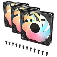 Corsair RS120-R ARGB 120mm Triple PWM Reverse Case Fan Kit - Black