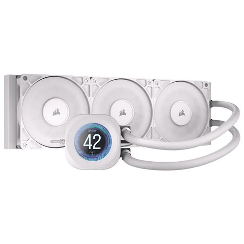 Corsair Nautilus 360 RS LCD Liquid CPU Cooling System - White