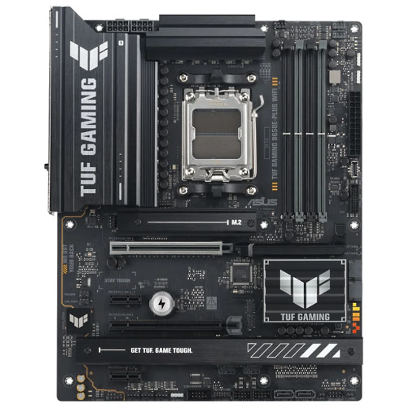 Carte mère TUF Gaming B650E-PLUS Wi-Fi 6E AM5 DDR5 d'ASUS pour processeurs Ryzen 9000/8000/7000 d'AMD