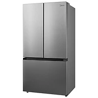 Réfrigérateur à deux portes de 22,6 pi³ 33 po avec distributeur de glaçons de Midea (MRF23I7AST) - Inox