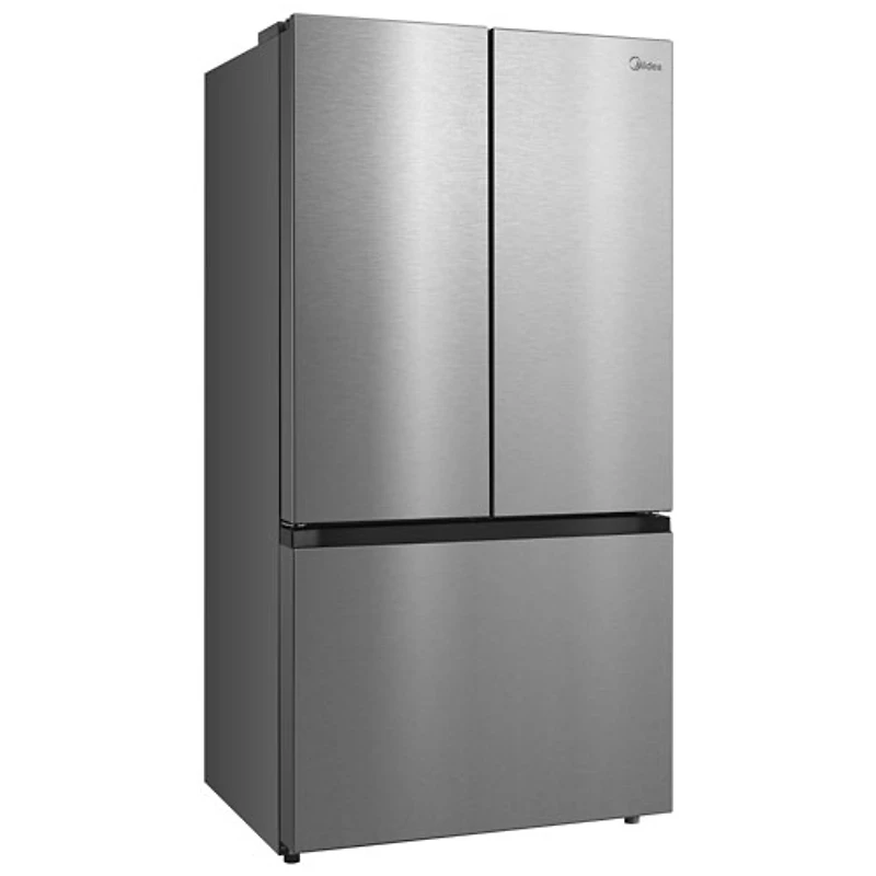 Réfrigérateur à deux portes de 22,6 pi³ 33 po avec distributeur de glaçons de Midea (MRF23I7AST) - Inox