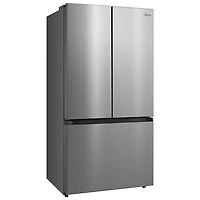 Réfrigérateur à deux portes de 22,6 pi³ 33 po avec distributeur de glaçons de Midea (MRF23I7AST) - Inox