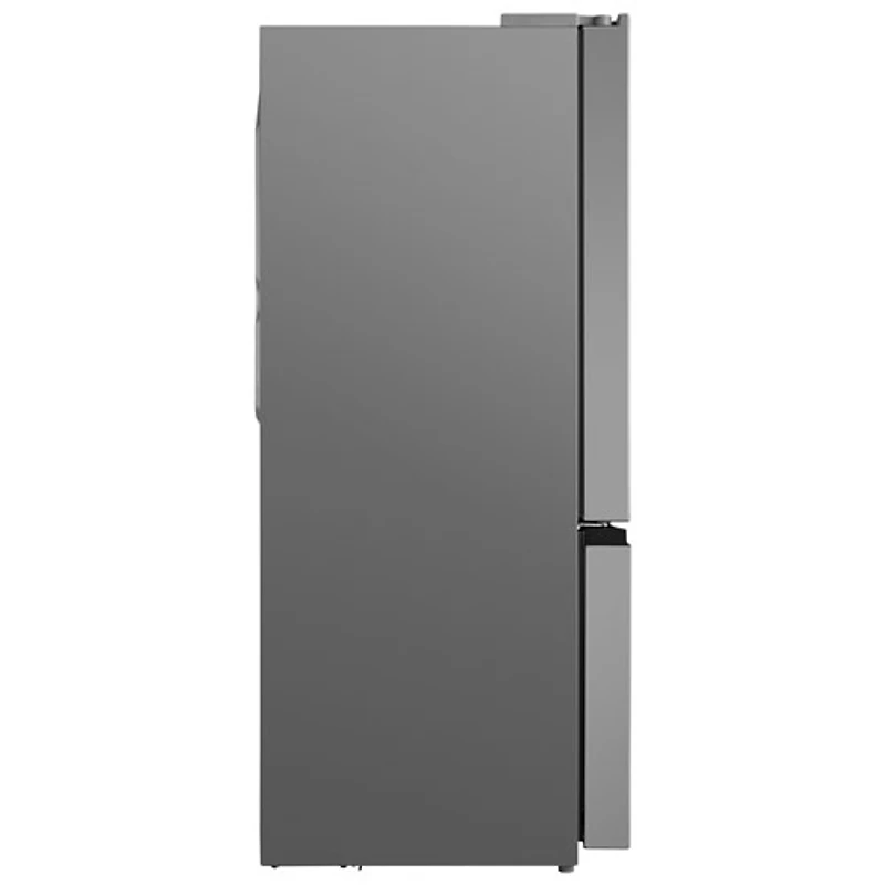 Réfrigérateur à deux portes de 22,6 pi³ 33 po avec distributeur de glaçons de Midea (MRF23I7AST) - Inox