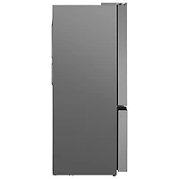 Réfrigérateur à deux portes de 22,6 pi³ 33 po avec distributeur de glaçons de Midea (MRF23I7AST) - Inox