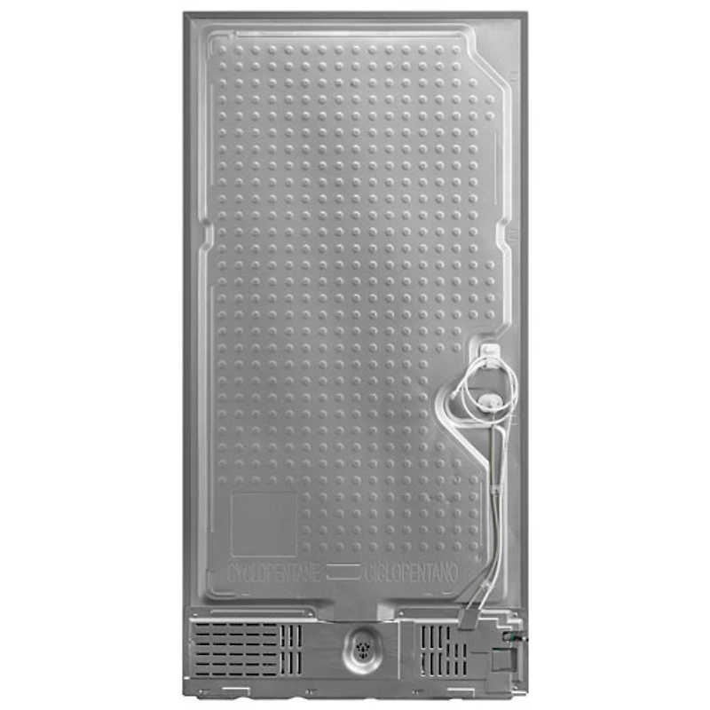 Réfrigérateur à deux portes de 22,6 pi³ 33 po avec distributeur de glaçons de Midea (MRF23I7AST) - Inox