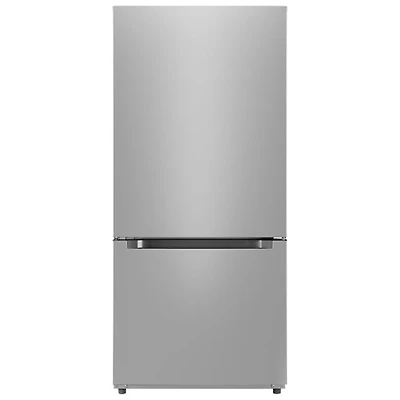 Réfrigérateur à congélateur inférieur avec éclairage DEL 18,7 pi³ 30 po de Midea (MRB19B7AST) - Inox