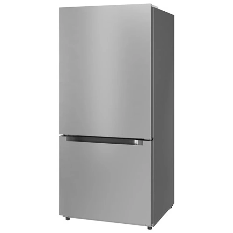 Réfrigérateur à congélateur inférieur avec éclairage DEL 18,7 pi³ 30 po de Midea (MRB19B7AST) - Inox
