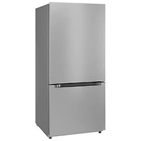 Réfrigérateur à congélateur inférieur avec éclairage DEL 18,7 pi³ 30 po de Midea (MRB19B7AST) - Inox