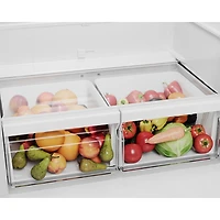 Réfrigérateur à congélateur inférieur avec éclairage DEL 18,7 pi³ 30 po de Midea (MRB19B7AST) - Inox
