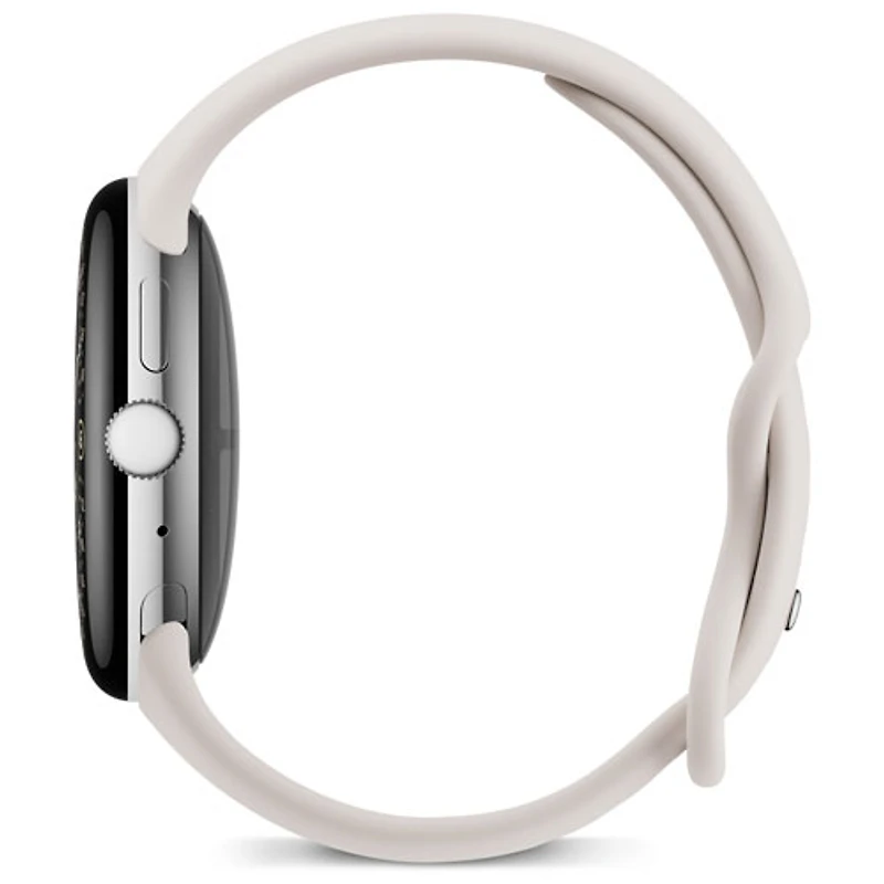 Google Pixel Watch 4 (Bluetooth) 45mm Polished Silver Aluminum Case with Porcelain Active Band