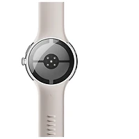 Google Pixel Watch 4 (Bluetooth) 45mm Polished Silver Aluminum Case with Porcelain Active Band