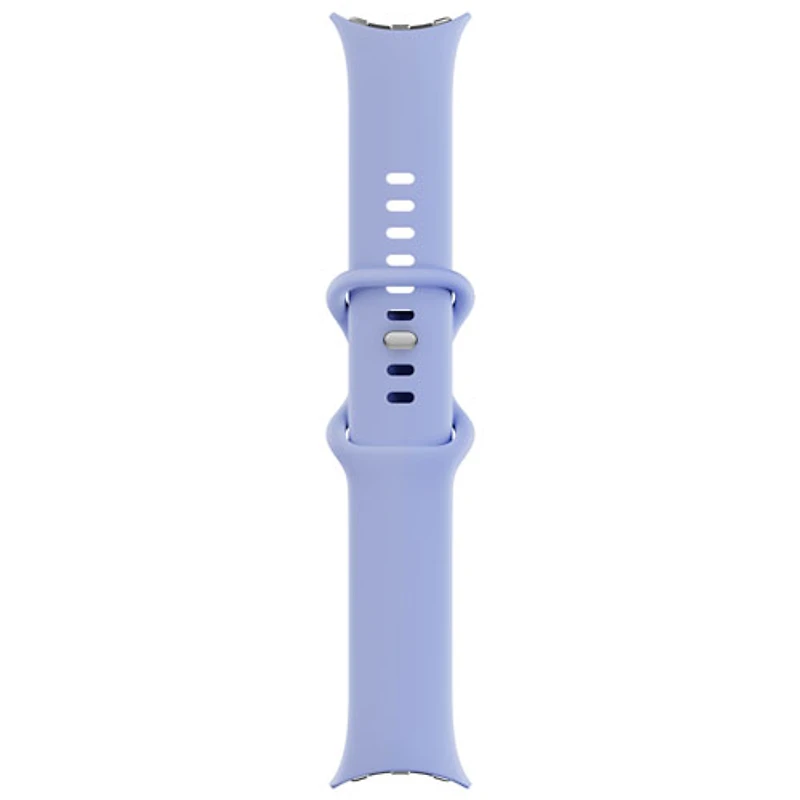 Montre Pixel Watch 4 (LTE) 41 mm de Google avec boîtier en aluminium argenté poli et bracelet sport iris