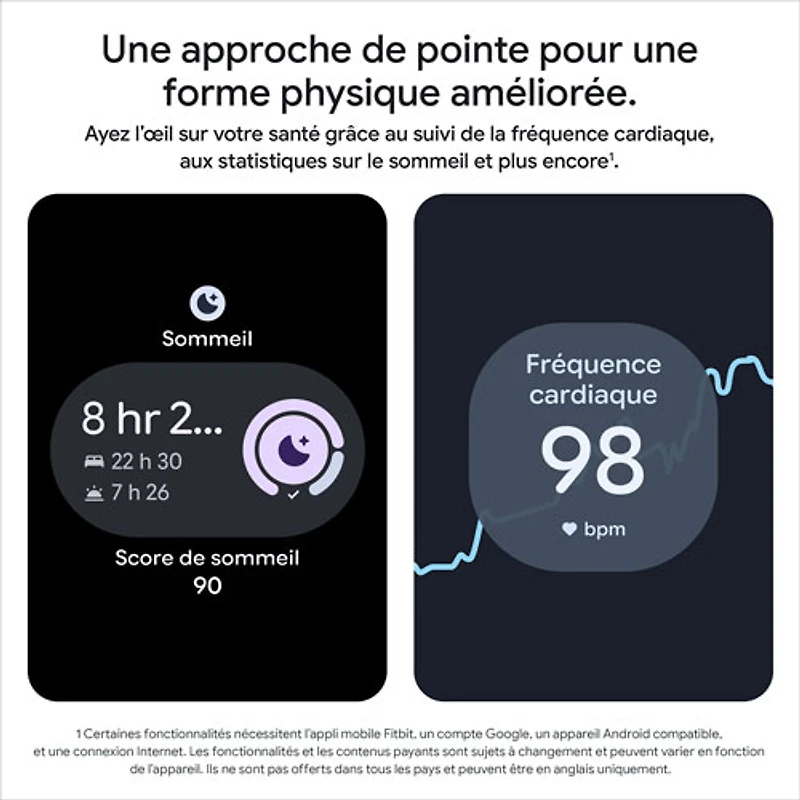 Montre Pixel Watch 4 (Bluetooth) mm de Google avec boîtier en aluminium noir mat et bracelet sport noir volcanique