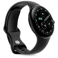 Google Pixel Watch 4 (Bluetooth) 45mm Matte Black Aluminum Case with Obsidian Active Band