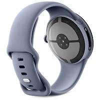 Montre Pixel Watch 4 (Bluetooth) 45 mm de Google avec boîtier en aluminium pierre de lune satinée et bracelet sport pierre de lune