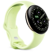 Google Pixel Watch 4 (Bluetooth) 41mm Champagne Gold Aluminum Case with Lemongrass Active Band