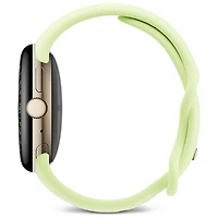 Montre Pixel Watch 4 (Bluetooth) 41 mm de Google avec boîtier en aluminium champagne doré et bracelet sport citronnelle