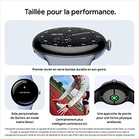 Montre Pixel Watch 4 (Bluetooth) 41 mm de Google avec boîtier en aluminium champagne doré et bracelet sport citronnelle