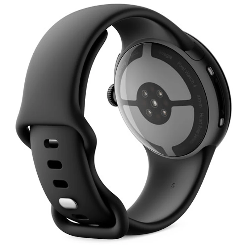 Google Pixel Watch 4 (Bluetooth) 41mm Matte Black Aluminum Case with Obsidian Active Band