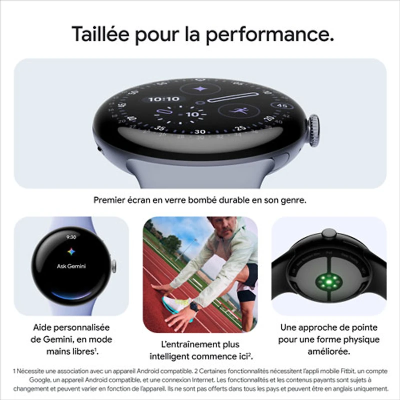 Google Pixel Watch 4 (Bluetooth) 41mm Matte Black Aluminum Case with Obsidian Active Band