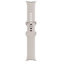Montre Pixel Watch 4 (LTE) 41 mm de Google avec boîtier en aluminium argenté poli et bracelet sport porcelaine