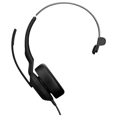 Casque d'écoute Bluetooth à suppression du bruit Evolve2 de Jabra avec microphone intégré (25089-899-799) - Noir