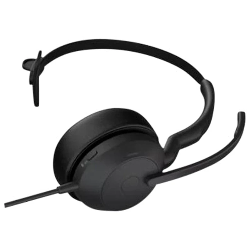 Casque d'écoute Bluetooth à suppression du bruit Evolve2 de Jabra avec microphone intégré (25089-899-799) - Noir