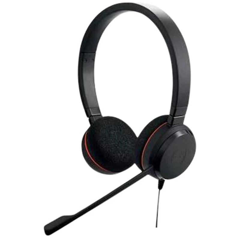 Casque d'écoute Evolve 20 de Jabra avec microphone intégré (4999-823-189-01) - Noir