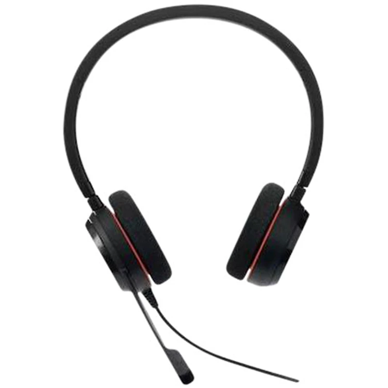 Casque d'écoute Evolve 20 de Jabra avec microphone intégré (4999-823-189-01) - Noir