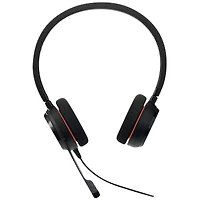 Casque d'écoute Evolve 20 de Jabra avec microphone intégré (4999-823-189-01) - Noir