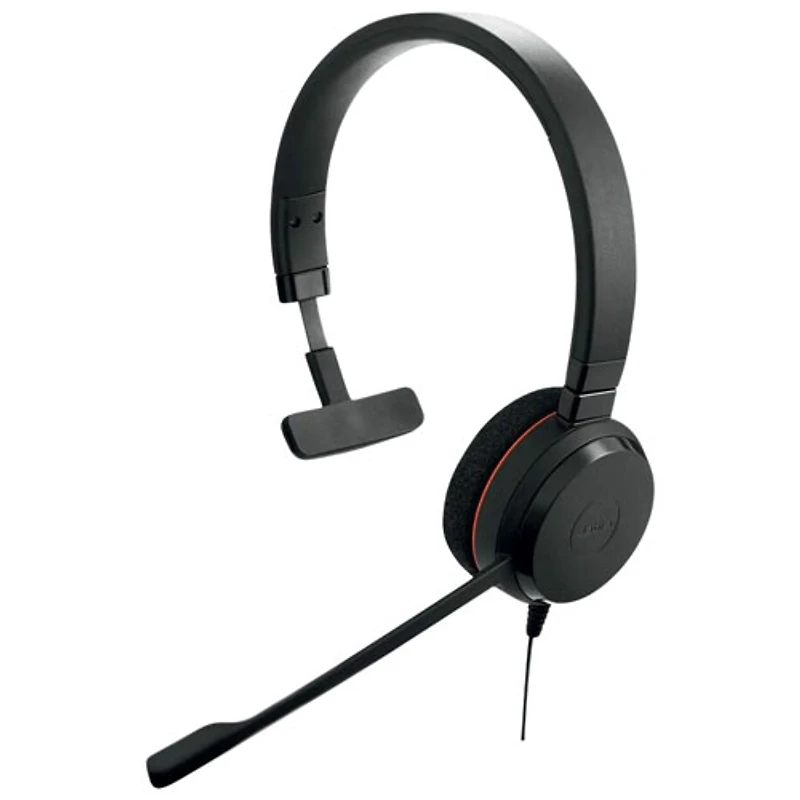 Casque d'écoute Evolve 20 de Jabra avec microphone intégré (4993-823-189-01) - Noir