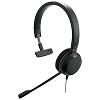 Casque d'écoute Evolve 20 de Jabra avec microphone intégré (4993-823-189-01) - Noir
