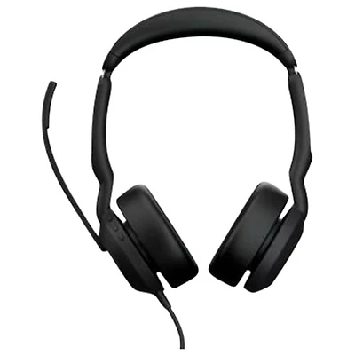 Casque d'écoute Bluetooth à suppression du bruit Evolve2 de Jabra avec microphone intégré (25089-999-799) - Noir
