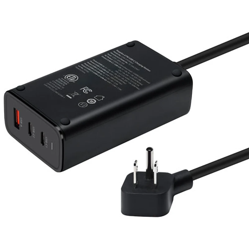 Station de chargement compacte USB-C/USB-A 4-en-1 de 67 W de Kopplen (CHR-STN30BLK)
