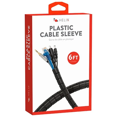 Housse de câble en plastique avec pince de 2 m (6 pi) de Helix