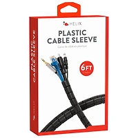 Housse de câble en plastique avec pince de 2 m (6 pi) de Helix