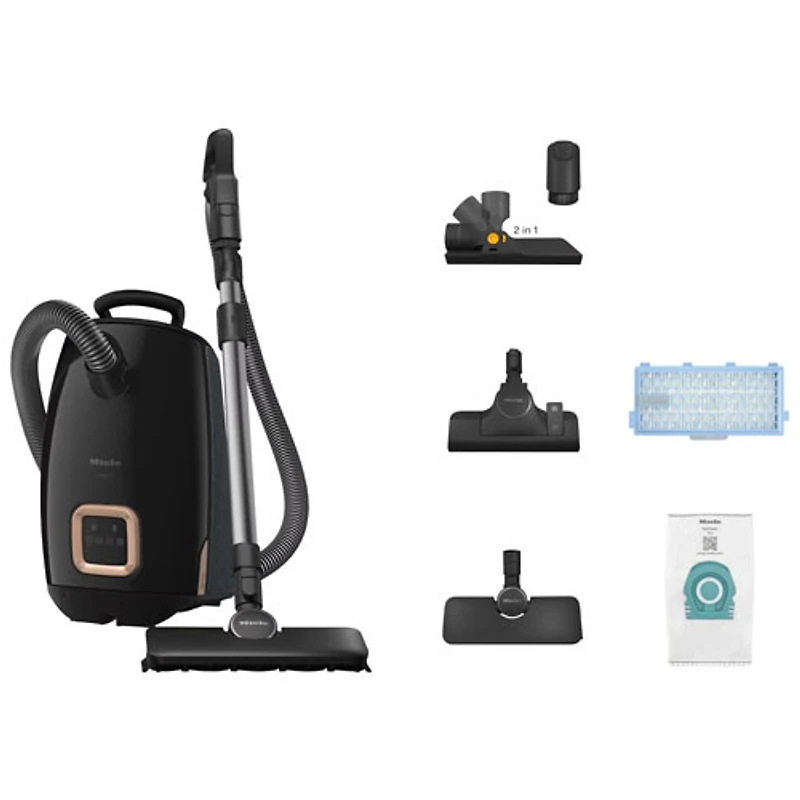 Miele Guard L1 All Floor Canister Vacuum - Obsidian Black