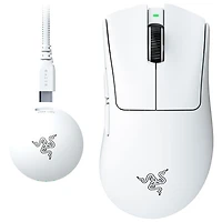 Souris de jeu optique sans fil DeathAdder V4 Pro de Razer - Blanc