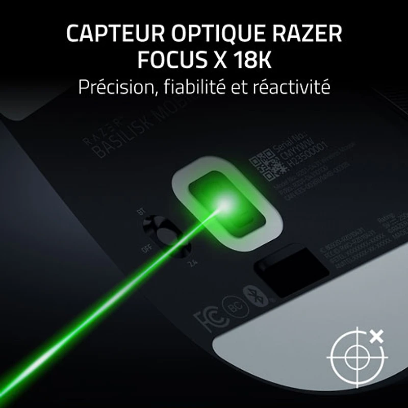 Souris de jeu sans fil Basilisk Mobile de Razer