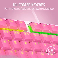 Clavier de jeu rétroéclairé sans pavé numérique à commutateurs à méca-membrane Hello Kitty de Razer