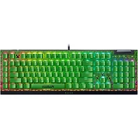 Clavier de jeu rétroéclairé pleine grandeur à commutateurs mécaniques verts BlackWidow V4X Minecraft de Razer