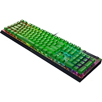Clavier de jeu rétroéclairé pleine grandeur à commutateurs mécaniques verts BlackWidow V4X Minecraft de Razer