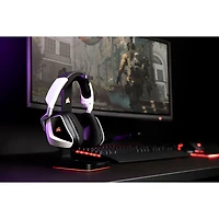 Casque de jeu sans fil Void RGB Elite de Corsair pour PS4/PC - Blanc