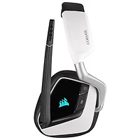 Casque de jeu sans fil Void RGB Elite de Corsair pour PS4/PC - Blanc