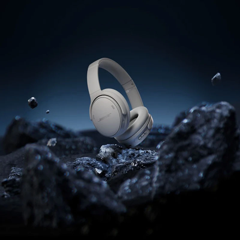 Casque d'écoute Bluetooth à suppression du bruit QuietComfort de Bose - Gris clair de lune