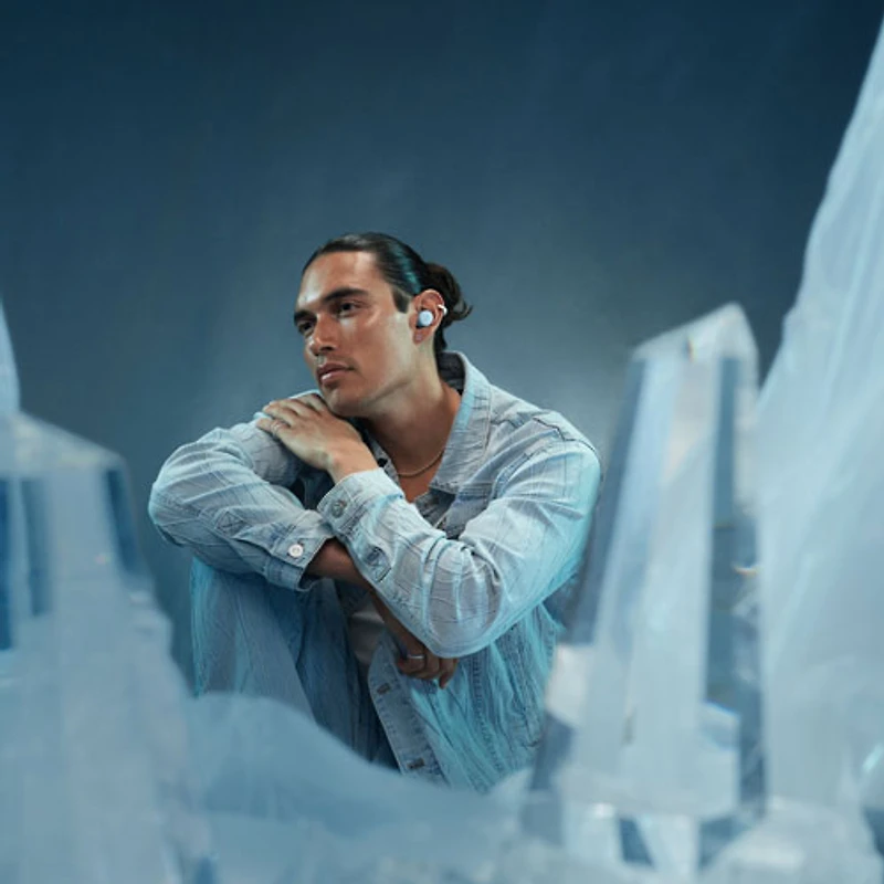 Écouteurs boutons Bluetooth à suppression du bruit QuietComfort de Bose - Bleu glacier