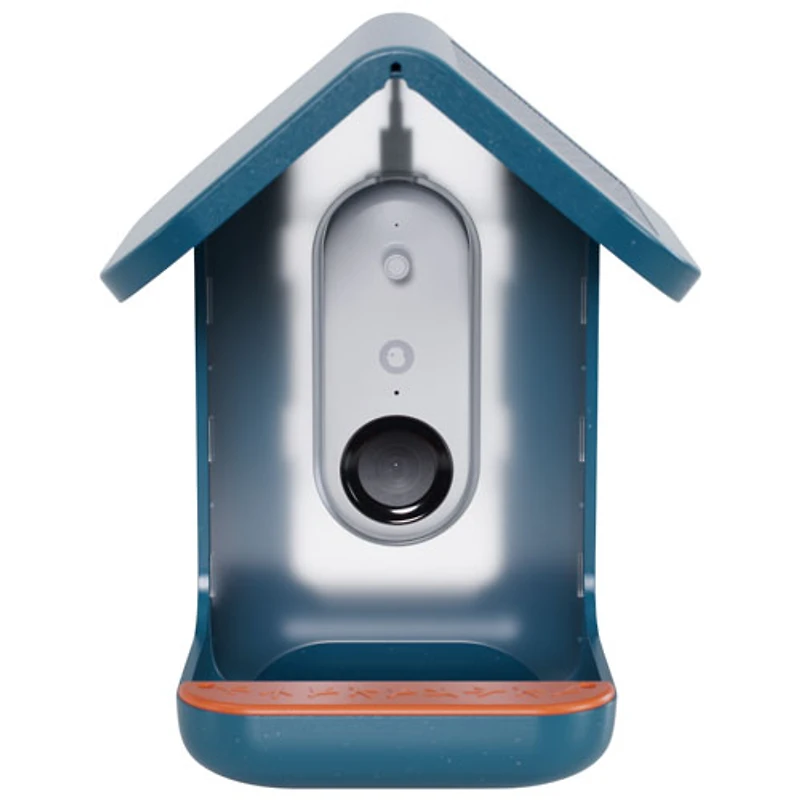 Mangeoire à oiseaux intelligente à énergie solaire Pro de Bird Buddy - Bleu - Partenaire de détail exclusif