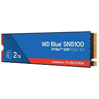 Disque SSD interne NVMe PCI-e de 2 To SN5100 WD Blue (WDBS4F0020BNC-WRSN)